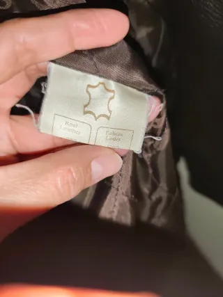 Cazadora de cuero Old Rider Marrón