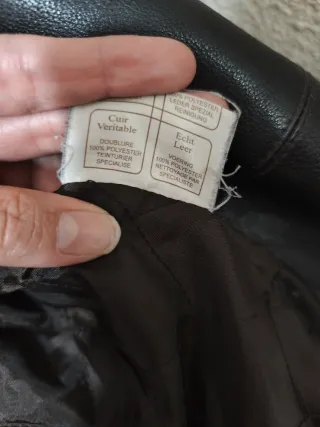 Cazadora de cuero Old Rider Marrón