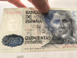 14 Billetes 500 Ptas + 2 Billetes 200 Ptas