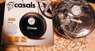 Mini Inflador de Ruedas para Vehículo - Casals 12V
