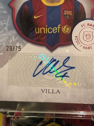 Carta Topps Villa 28/75 Autografiada