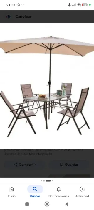 Ombrellone da giardino nuovo. Parasole