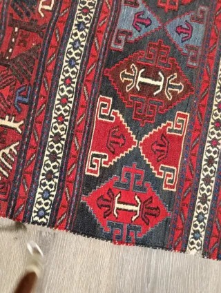 Tapete Persa Lana Natural Bordado