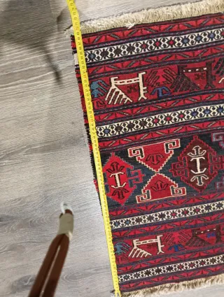 Tapete Persa Lana Natural Bordado