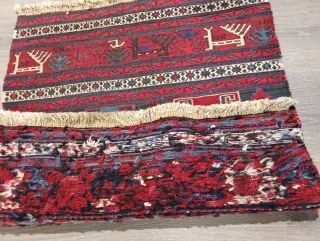 Tapete Persa Lana Natural Bordado