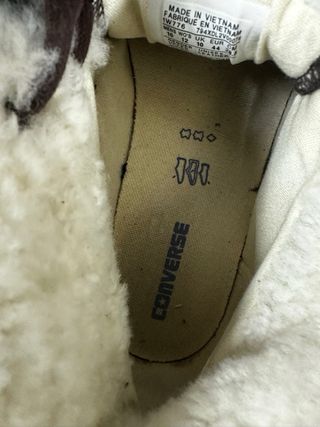 Converse 44 marroni con interno in pelliccia