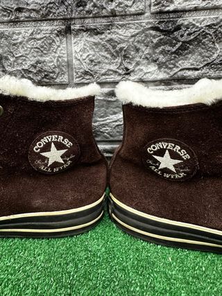 Converse 44 marroni con interno in pelliccia