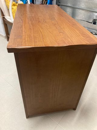 Conjunto mesa escritorio y silla madera