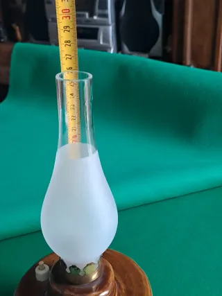 Lampada da tavolo in ceramica e vetro