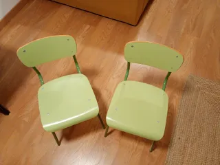 Sillas escuela/colegio metal y madera