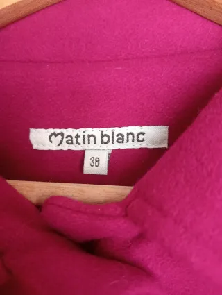 Abrigo vintage lana fucsia T.38