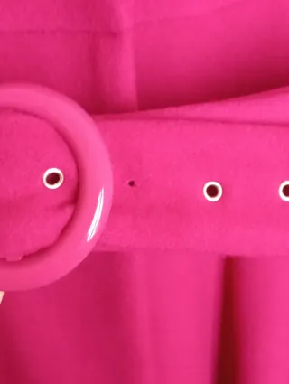 Abrigo vintage lana fucsia T.38