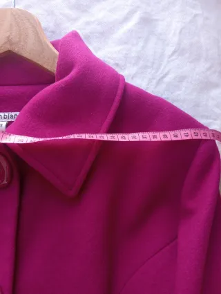Abrigo vintage lana fucsia T.38