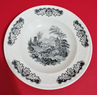 Set 7 Platos hondos  Diseño Paisaje