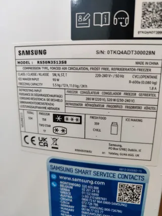 Frigorífico Samsung RS50N3513SA Americano