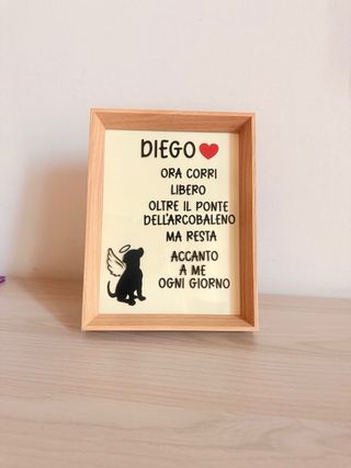 Quadretto personalizzato per un amico a 4 zampe