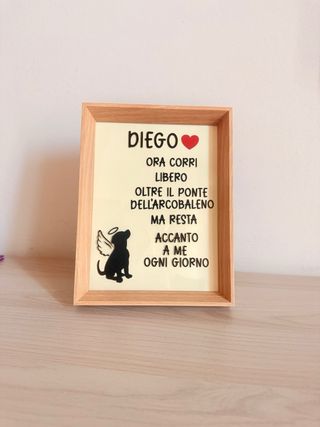 Quadretto personalizzato per un amico a 4 zampe
