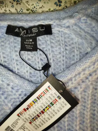 Jersey AMISU Azul Bebé Mujer Talla M