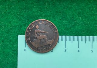 ºoO 5 cénts Gob. Provisional 1870 - OM - Es