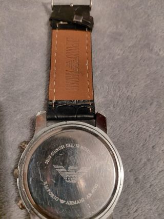 Reloj Emporio Armani Negro y Plateado