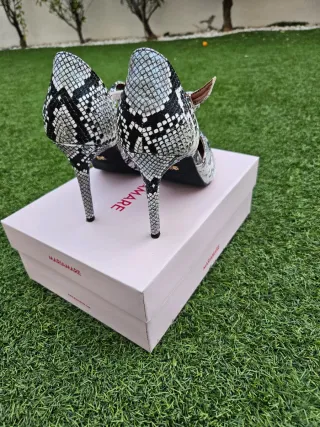 Zapatos tacón Mariamare piel serpiente T40