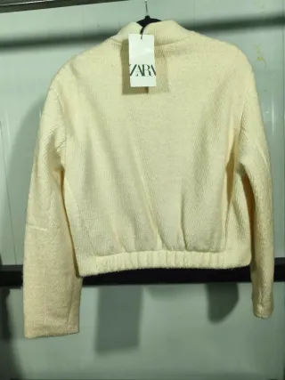 Cazadora Zara Beige Texturizada