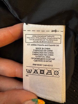 Plumas Adidas Negro de Mujer Talla XS