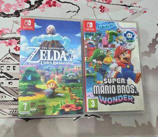 Pack Zelda Links Awakening y Super Mario Wonder