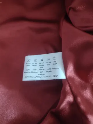 Cazadora Piel Mujer Roja