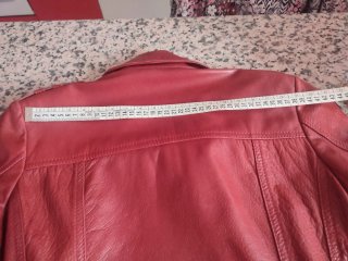 Cazadora Piel Mujer Roja