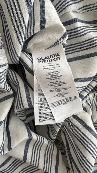 Vestido Claudio Perillio Talla 38/M Rayas