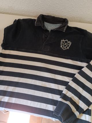 Polo Sfera Rayas Azul y Blanco Talla XL