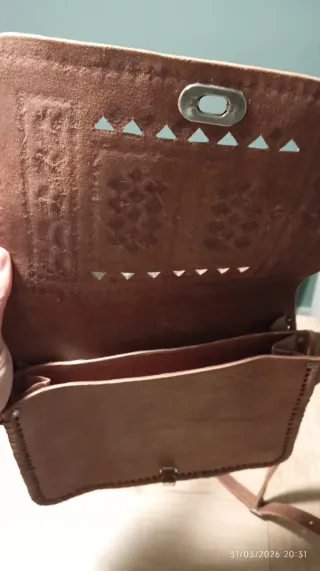 Bolso de cuero mujer marrón