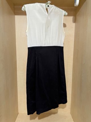 Abito H&M bianco e nero con volant taglia 38