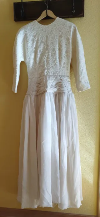 Vestido de Novia encaje y gasa