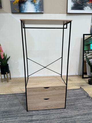 Nuevo Colgador estilo industrial con 2 cajones