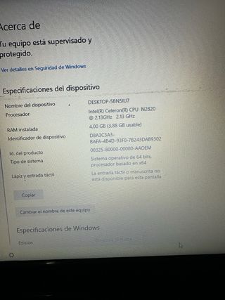 Toshiba Satellite Pro 4GB/256GB SSD