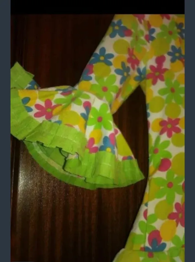 Traje de flamenca niña floral