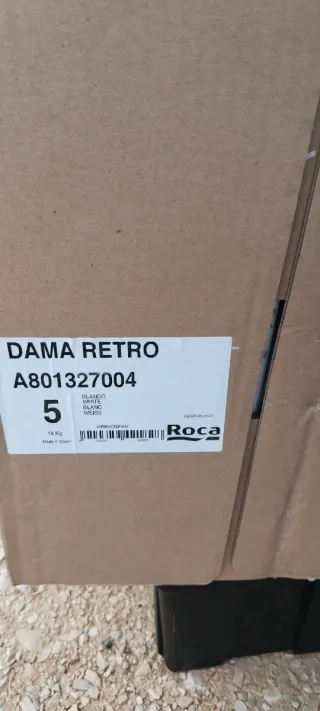 Asiento Dama Retro Roca A801327004 Blanco 5 unidad