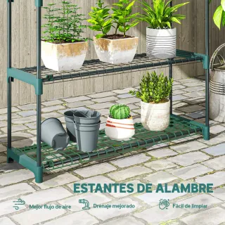Juego 2 Estanterías Plantas 4 Niveles