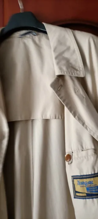 Gabardina caballero Tergal beige