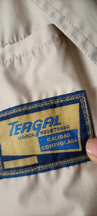 Gabardina caballero Tergal beige