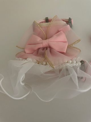 Arnés y Correa para Perro/Gato Rosa talla S