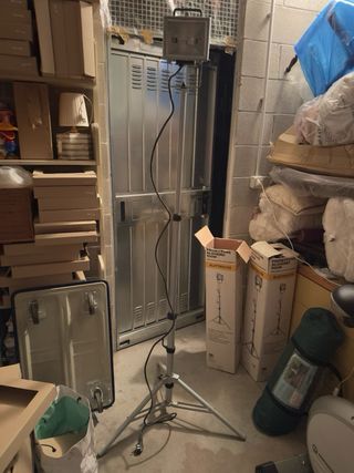 Coppia proiettori alogeni 500W con cavalletto