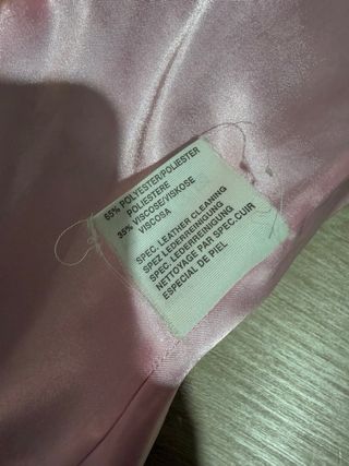 Chaleco pelo rosa suave Talla S