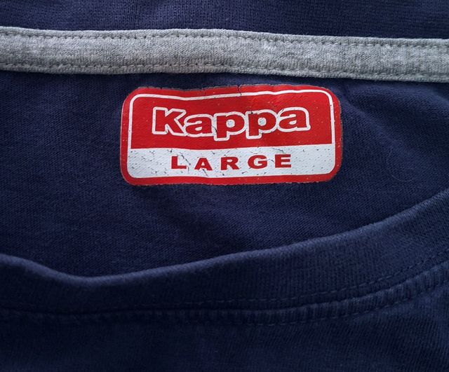 T-shirt Kappa blu stampa estiva taglia L