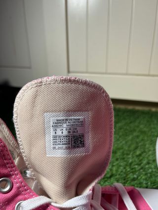 Converse Ctas Hi Rosa con Plateau