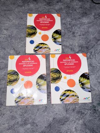 Libros de Matemáticas 4º ESO Aplicadas ANAYA