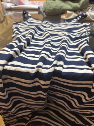 Vestido rayas blancas y azules