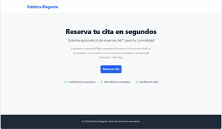 Sistema reservas online para tu negocio
